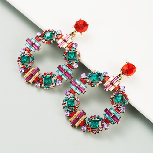 Fashion Jewelry Rhinestone Earrings For Women YWHME-761