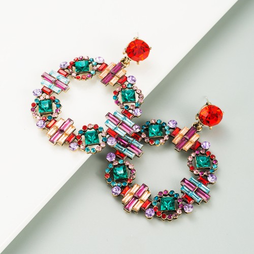 Fashion Jewelry Rhinestone Earrings For Women YWHME-761