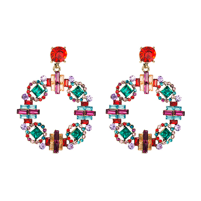 Fashion Jewelry Rhinestone Earrings For Women YWHME-761 