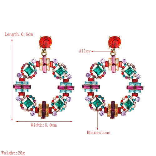 Fashion Jewelry Rhinestone Earrings For Women YWHME-761