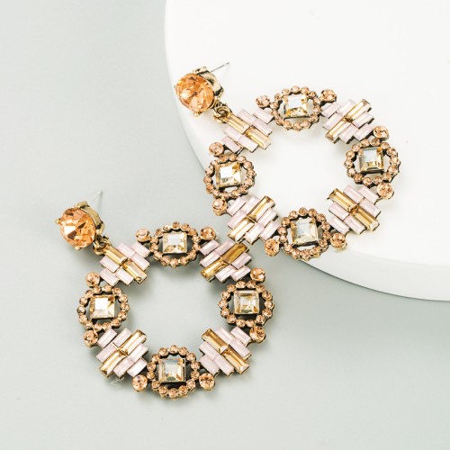 Fashion Jewelry Rhinestone Earrings For Women YWHME-761