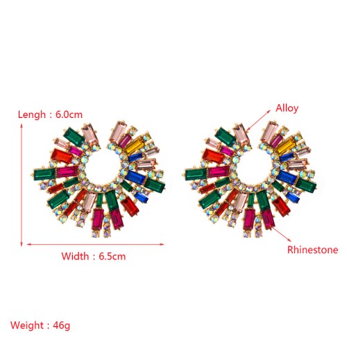 Fashion Jewelry Rhinestone Earrings For Women YWHME-763