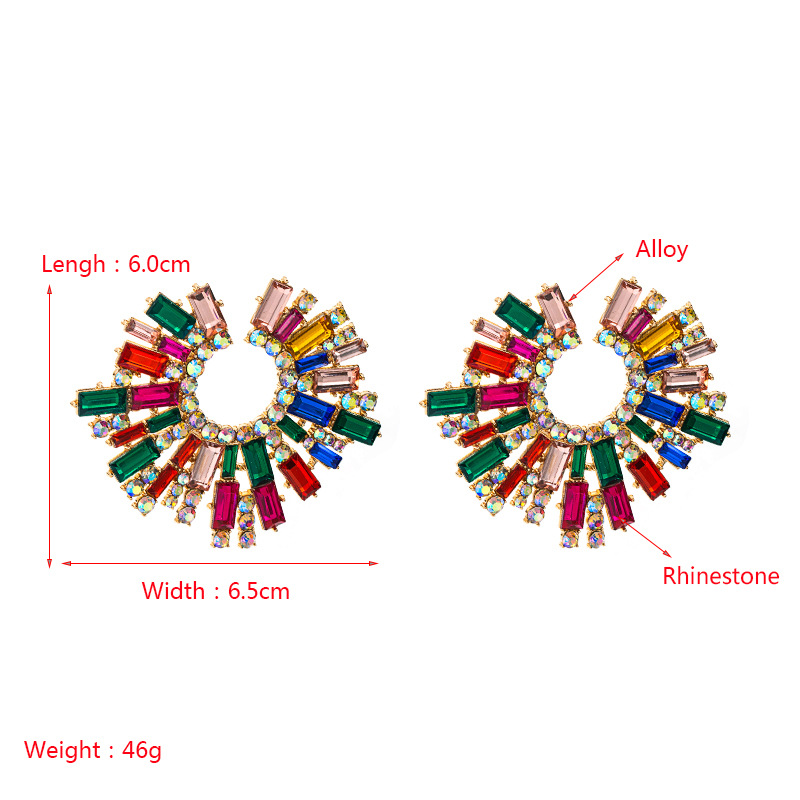 Fashion Jewelry Rhinestone Earrings For Women YWHME-763 