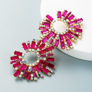 Fashion Jewelry Rhinestone Earrings For Women YWHME-763 