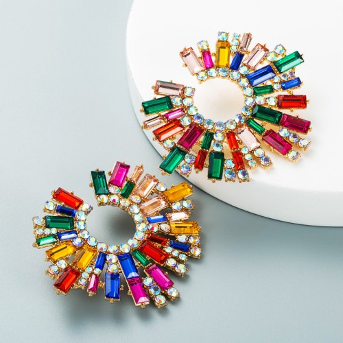 Fashion Jewelry Rhinestone Earrings For Women YWHME-763