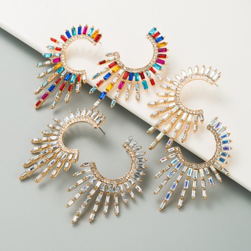 Fashion Jewelry Rhinestone Earrings For Women YWHME-764