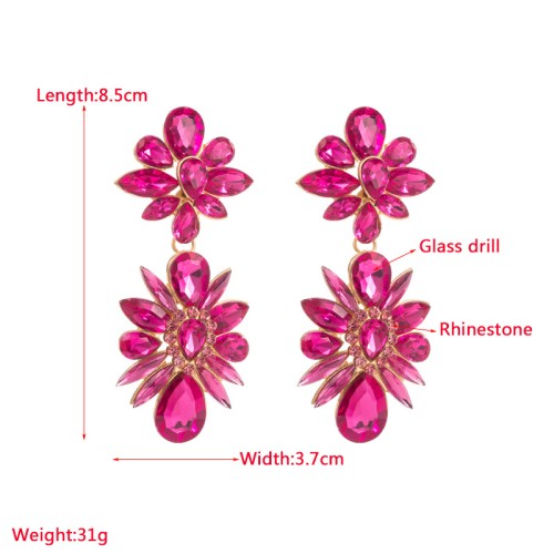 Fashion Jewelry Rhinestone Earrings For Women YWHME-765