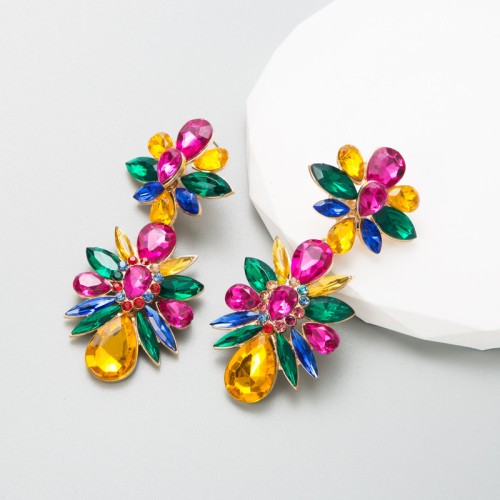 Fashion Jewelry Rhinestone Earrings For Women YWHME-765