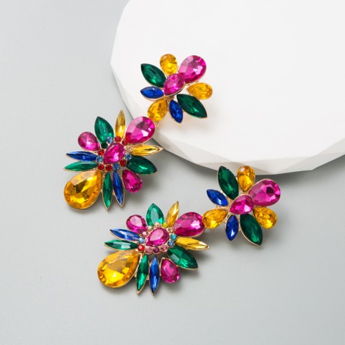 Fashion Jewelry Rhinestone Earrings For Women YWHME-765