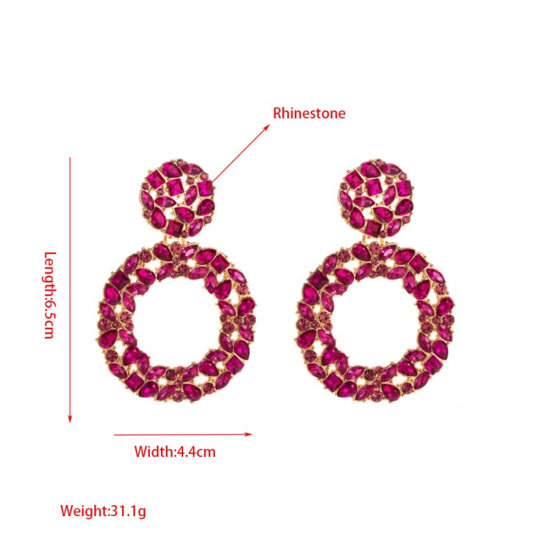 Fashion Jewelry Rhinestone Earrings For Women YWHME-766 