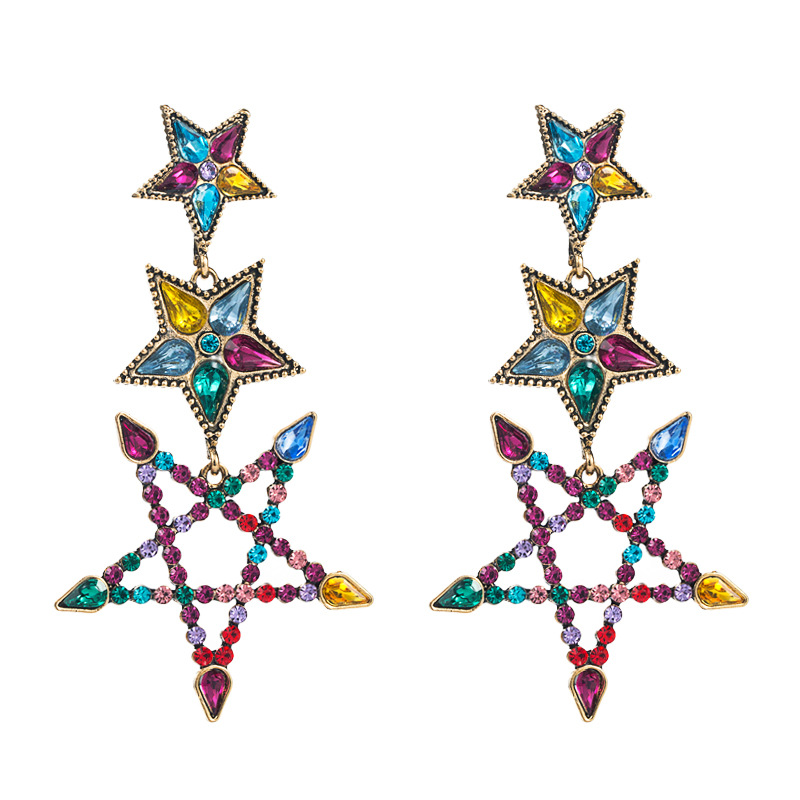 Fashion Jewelry Rhinestone Earrings For Women YWHME-768 