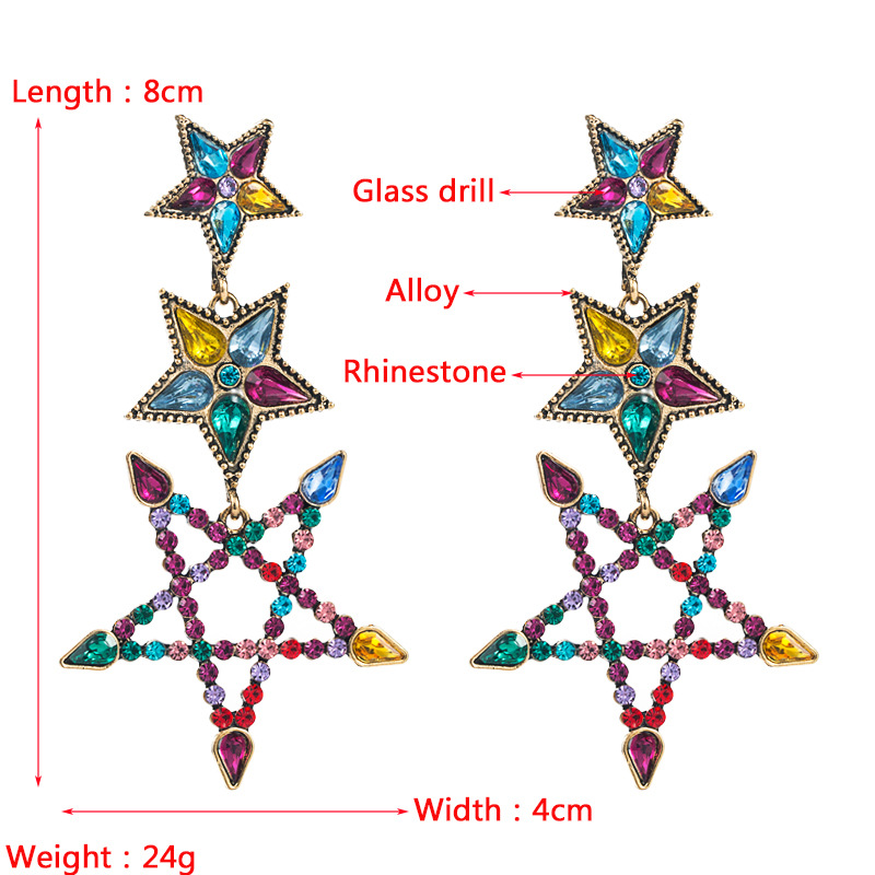 Fashion Jewelry Rhinestone Earrings For Women YWHME-768 