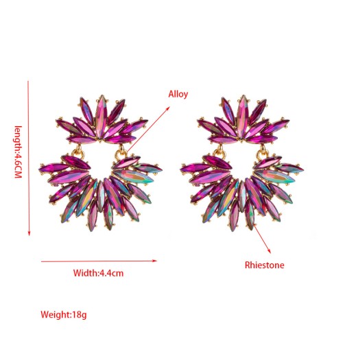 Fashion Jewelry Rhinestone Earrings For Women YWHME-769