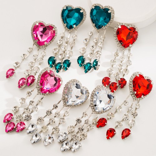 Fashion Jewelry Rhinestone Earrings For Women YWHME-772