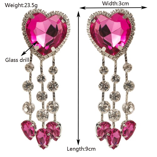 Fashion Jewelry Rhinestone Earrings For Women YWHME-772