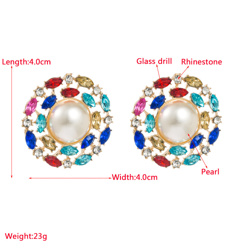 Fashion Jewelry Rhinestone Earrings For Women YWHME-778 