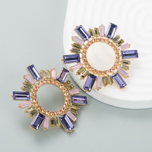 Fashion Jewelry Rhinestone Earrings For Women YWHME-781