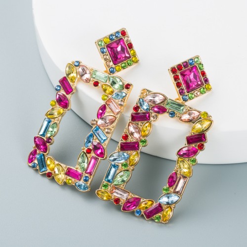 Fashion Jewelry Rhinestone Earrings For Women YWHME-784