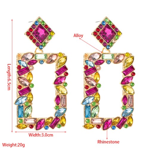 Fashion Jewelry Rhinestone Earrings For Women YWHME-784