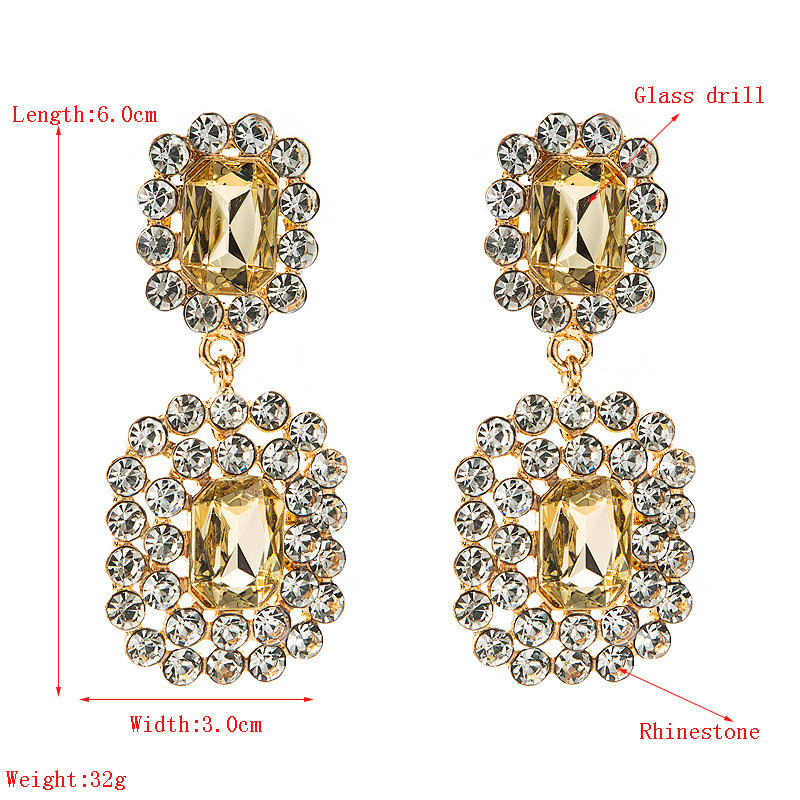 Fashion Jewelry Rhinestone Earrings For Women YWHME-785 