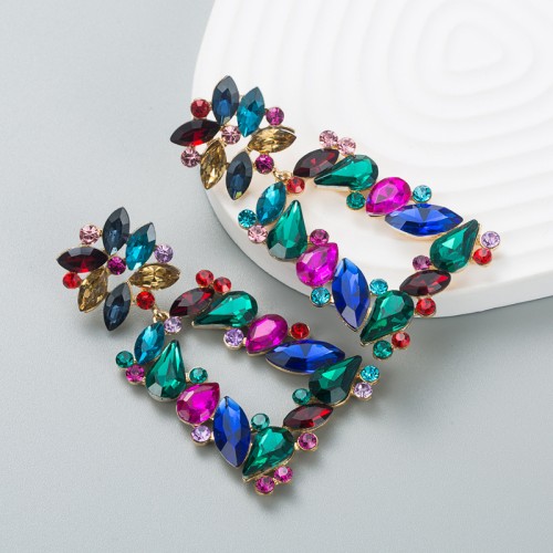 Fashion Jewelry Rhinestone Earrings For Women YWHME-786