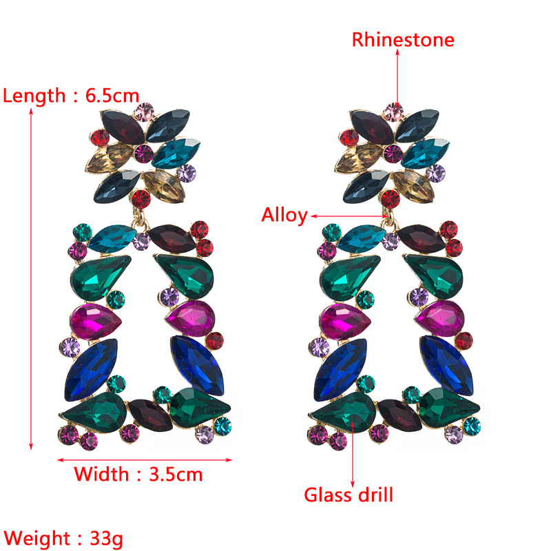 Fashion Jewelry Rhinestone Earrings For Women YWHME-786 