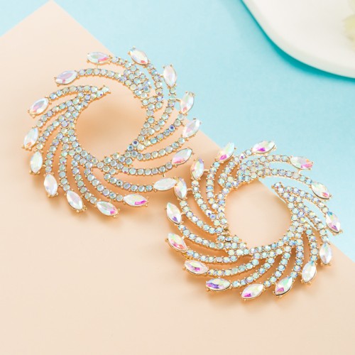 Fashion Jewelry Rhinestone Earrings For Women YWHME-787