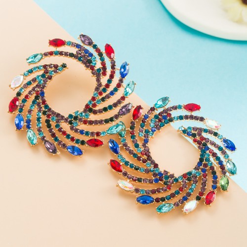 Fashion Jewelry Rhinestone Earrings For Women YWHME-787