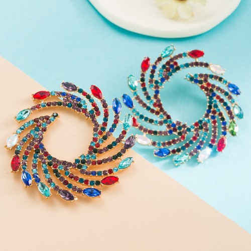 Fashion Jewelry Rhinestone Earrings For Women YWHME-787