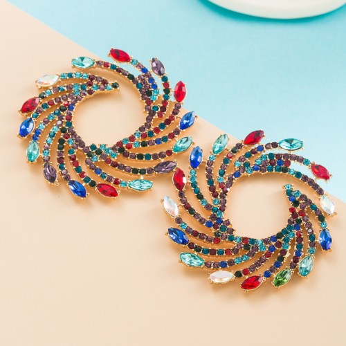 Fashion Jewelry Rhinestone Earrings For Women YWHME-787