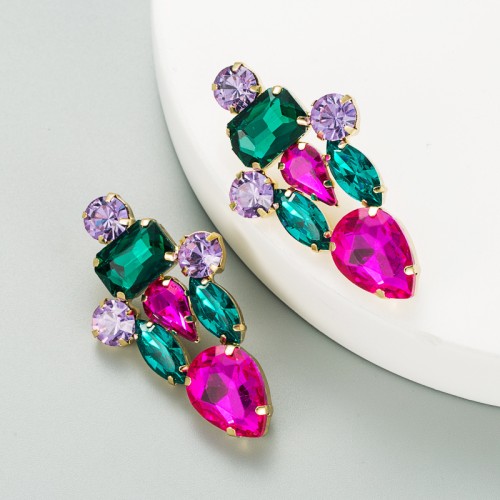 Fashion Jewelry Rhinestone Earrings For Women YWHME-788