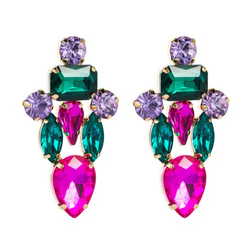 Fashion Jewelry Rhinestone Earrings For Women YWHME-788