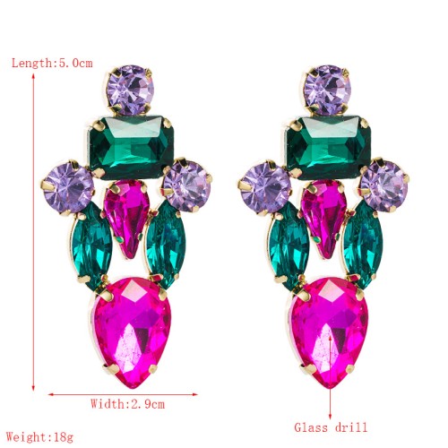 Fashion Jewelry Rhinestone Earrings For Women YWHME-788