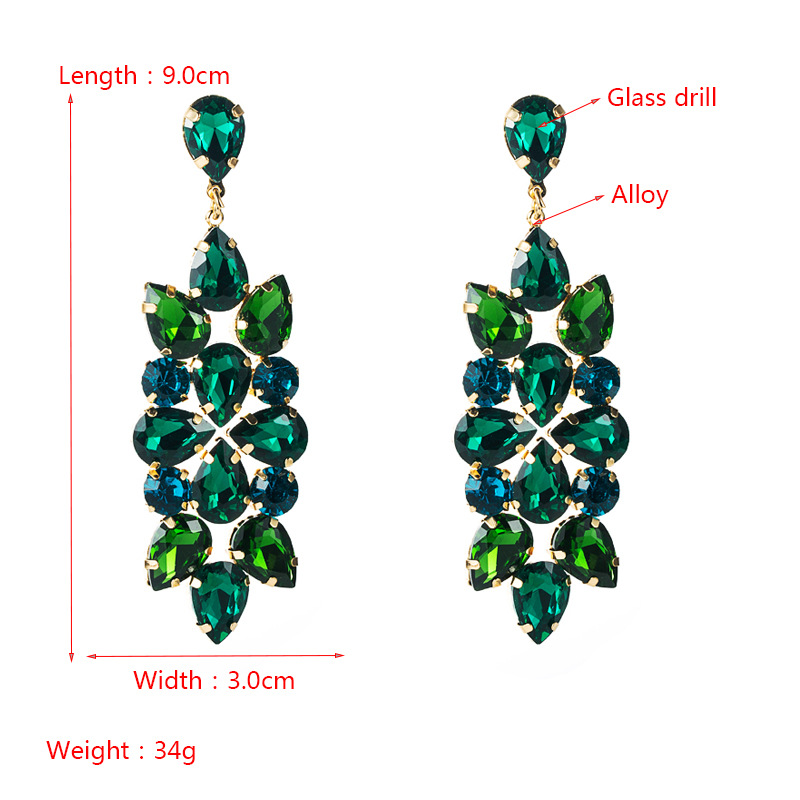 Fashion Jewelry Rhinestone Earrings For Women YWHME-789 