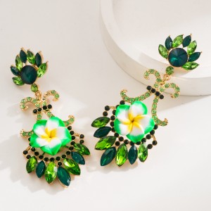 Fashion Jewelry Rhinestone Earrings For Women YWHME-790 