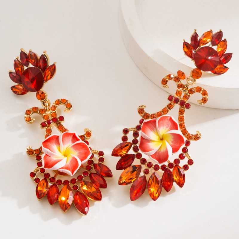 Fashion Jewelry Rhinestone Earrings For Women YWHME-790 