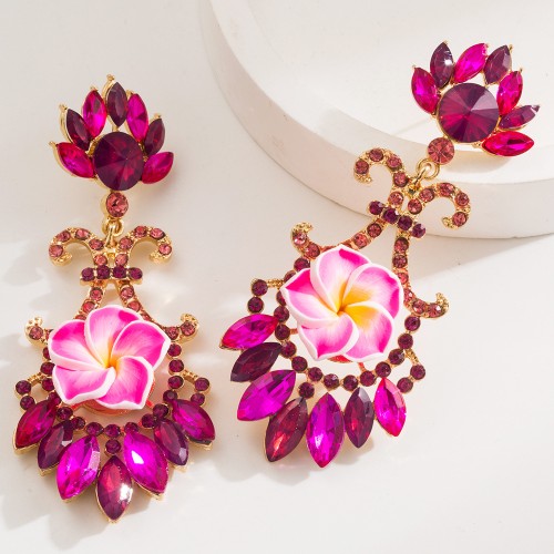 Fashion Jewelry Rhinestone Earrings For Women YWHME-790