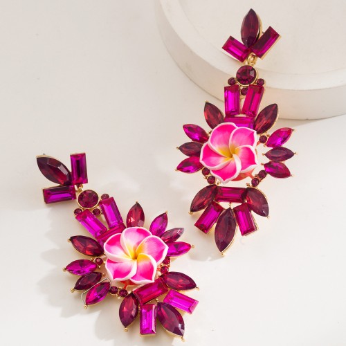 Fashion Jewelry Rhinestone Earrings For Women YWHME-791