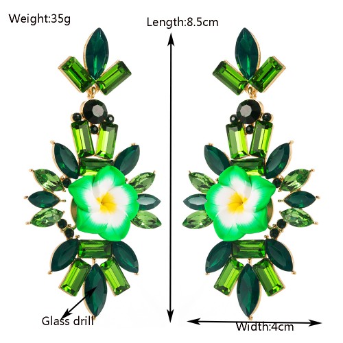 Fashion Jewelry Rhinestone Earrings For Women YWHME-791