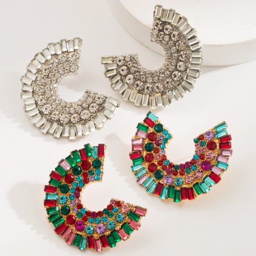 Fashion Jewelry Rhinestone Earrings For Women YWHME-792