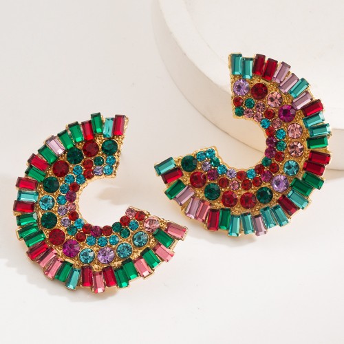 Fashion Jewelry Rhinestone Earrings For Women YWHME-792