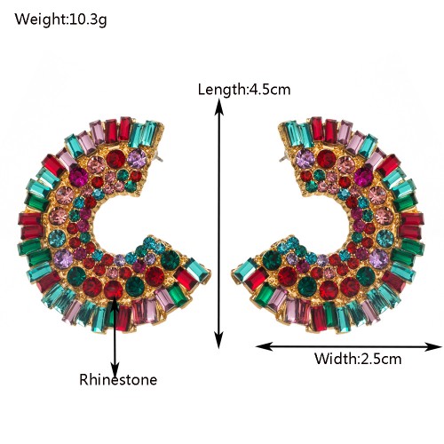 Fashion Jewelry Rhinestone Earrings For Women YWHME-792