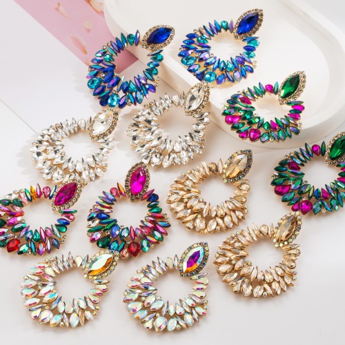 Fashion Jewelry Rhinestone Earrings For Women YWHME-794