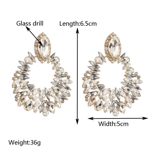 Fashion Jewelry Rhinestone Earrings For Women YWHME-794