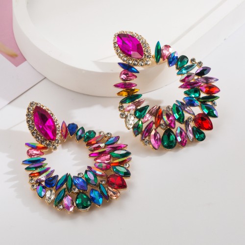 Fashion Jewelry Rhinestone Earrings For Women YWHME-794