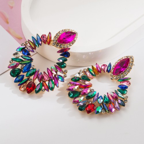 Fashion Jewelry Rhinestone Earrings For Women YWHME-794