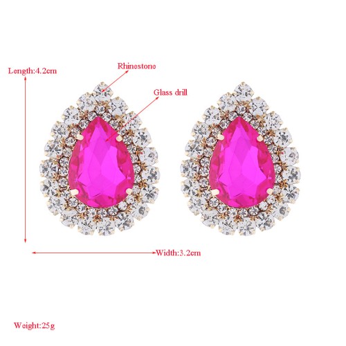 Fashion Jewelry Rhinestone Earrings For Women YWHME-795