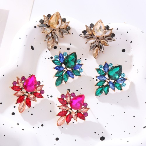 Fashion Jewelry Rhinestone Earrings For Women YWHME-797