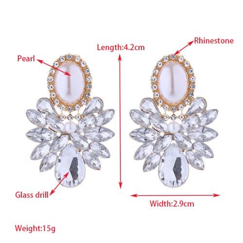 Fashion Jewelry Rhinestone Earrings For Women YWHME-799