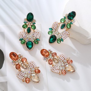 Fashion Jewelry Rhinestone Earrings For Women YWHME-800 